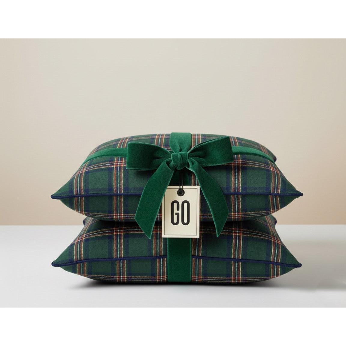 Yılbaşı Tartan Ekosesi Kırlent Kılıfı (2'li Set)