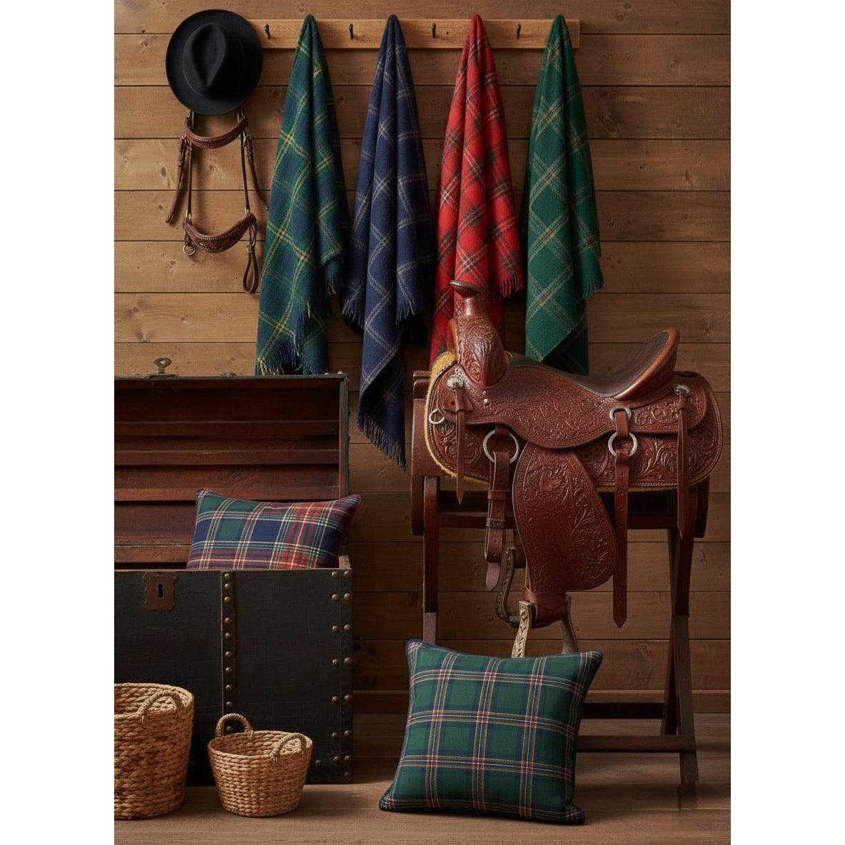 Yılbaşı Tartan Ekosesi Kırlent Kılıfı (2'li Set)