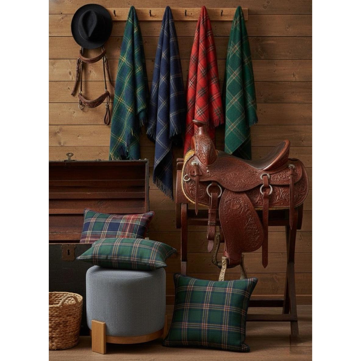 Yılbaşı Tartan Ekosesi Kırlent Kılıfı (2'li Set)