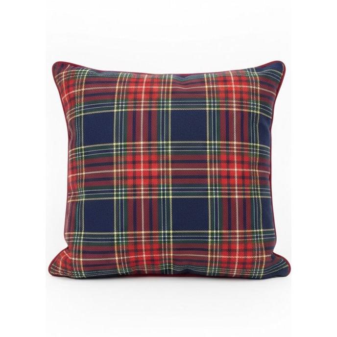 Yılbaşı Tartan Ekosesi Kırlent Kılıfı (2'li Set)