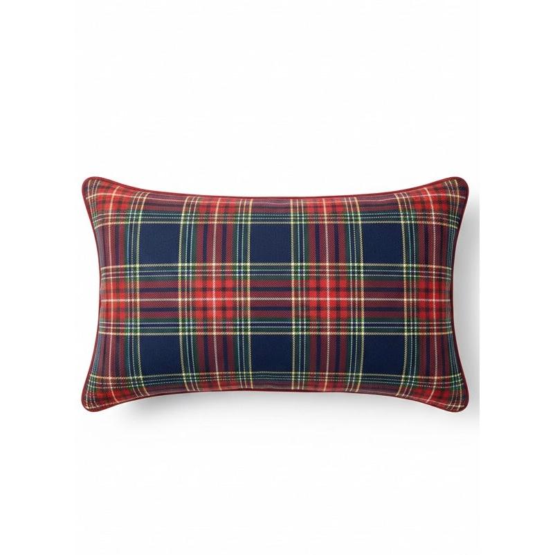 Yılbaşı Tartan Ekosesi Kırlent Kılıfı (2'li Set)