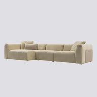 York 3'lü L - Krem-Koltuk-KYS Design-Krem-NowShopFun