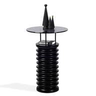 Yuvarlak Cam, Sedir Yan/Orta Sehpa – SOFRA Serisi-Yan Sehpa-ANANAS DESIGN + CRAFTS-Dark-NowShopFun