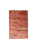 Zeki Müren Tasarımı Pembe Renk Retro Isparta Halısı 123X211 Cm