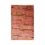 Zeki Müren Tasarımı Pembe Renk Retro Isparta Halısı 123X211 Cm