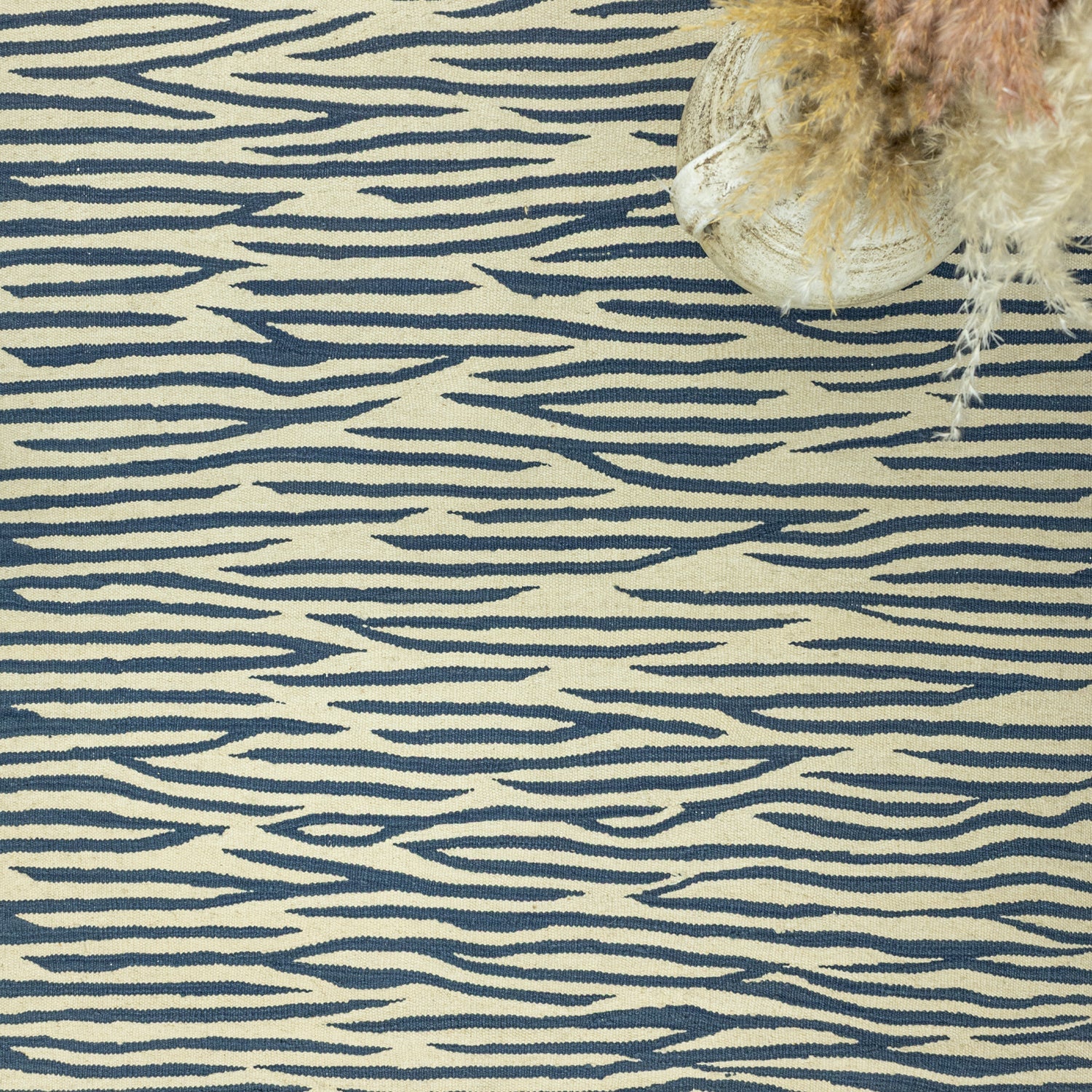 Zeta Zebra Desenli El Dokuma Kilim 111x176 Cm