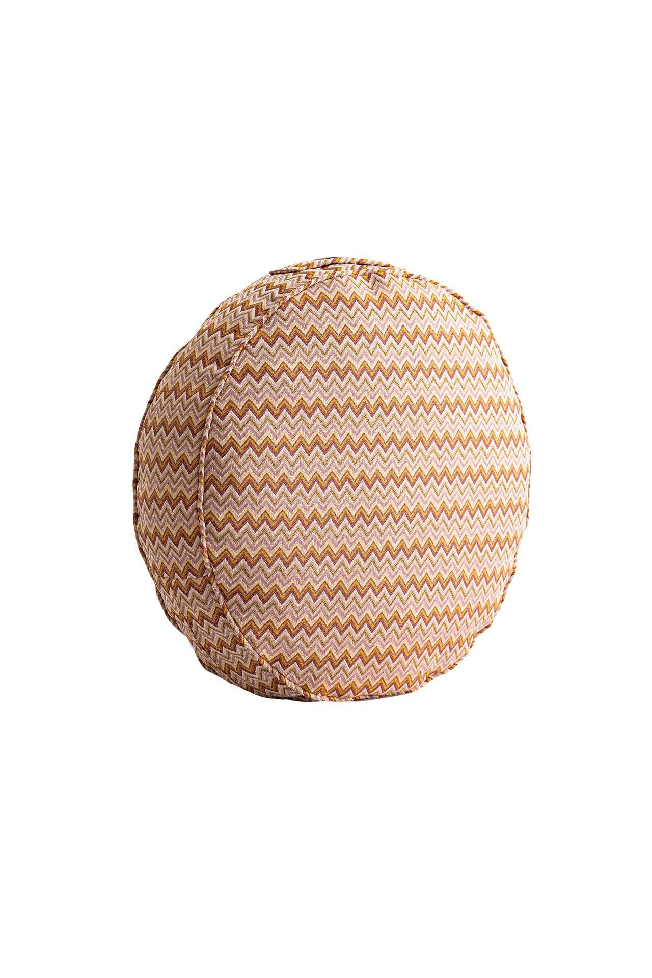 Zigzag Desen Yuvarlak Minder