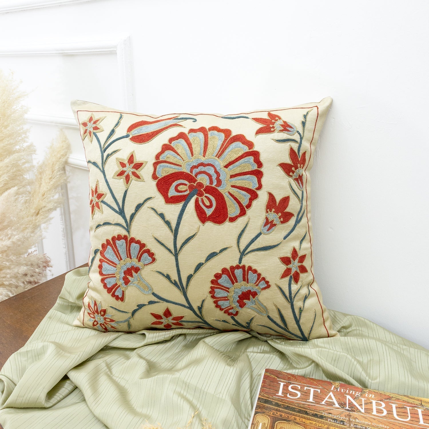 Zuhra El Yapımı İpek Kırlent 50X50 Cm