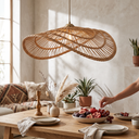 Natura Doğal Rattan Sarkıt Avize