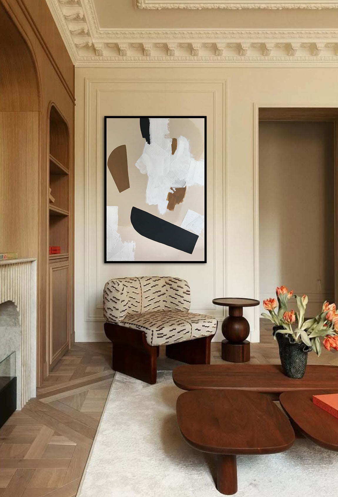 Abstract Canvas No.02 Kanvas Üzeri Akrilik El Yapımı Tablo