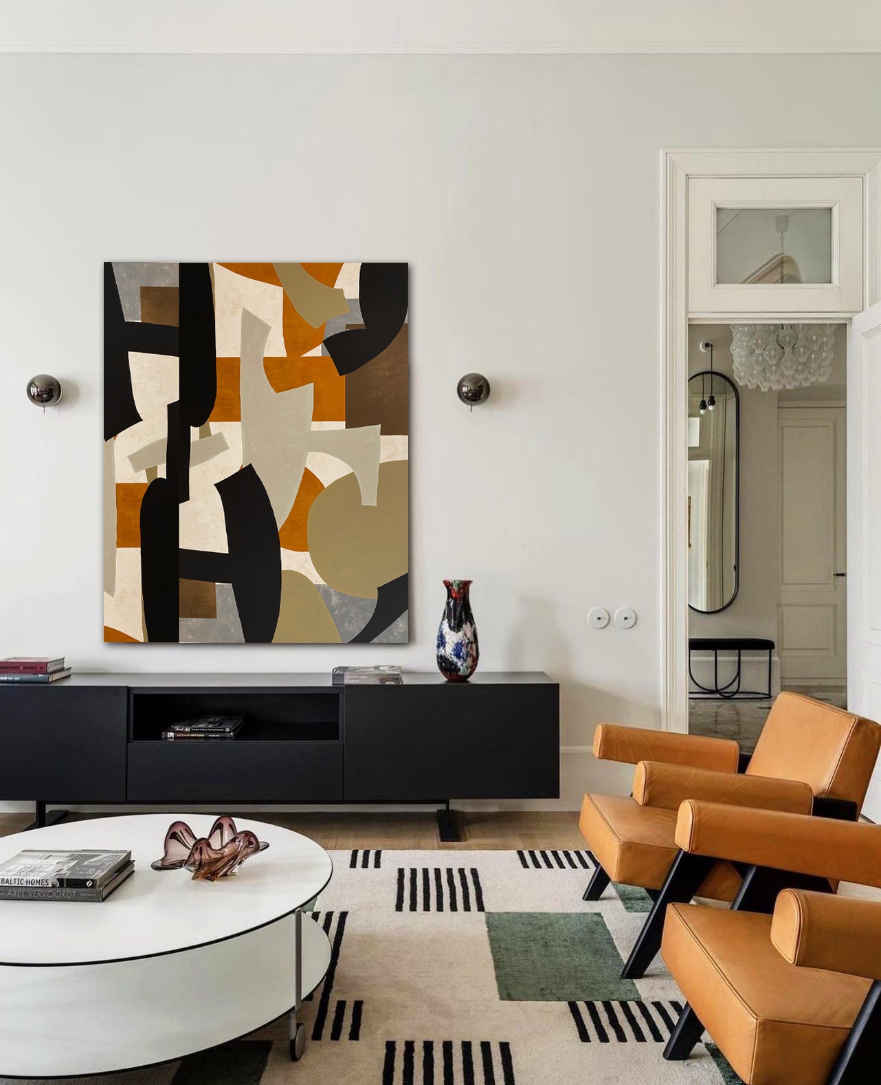 Abstract Canvas No.04 Kanvas Üzeri Akrilik El Yapımı Tablo