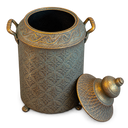 Provence Kapaklı Metal Dekoratif Kavanoz
