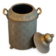 Provence Kapaklı Metal Dekoratif Kavanoz