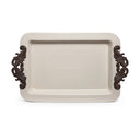 Acanthus Tray With Metal-Sofra Malzemeleri-GG Collection-NowShopFun