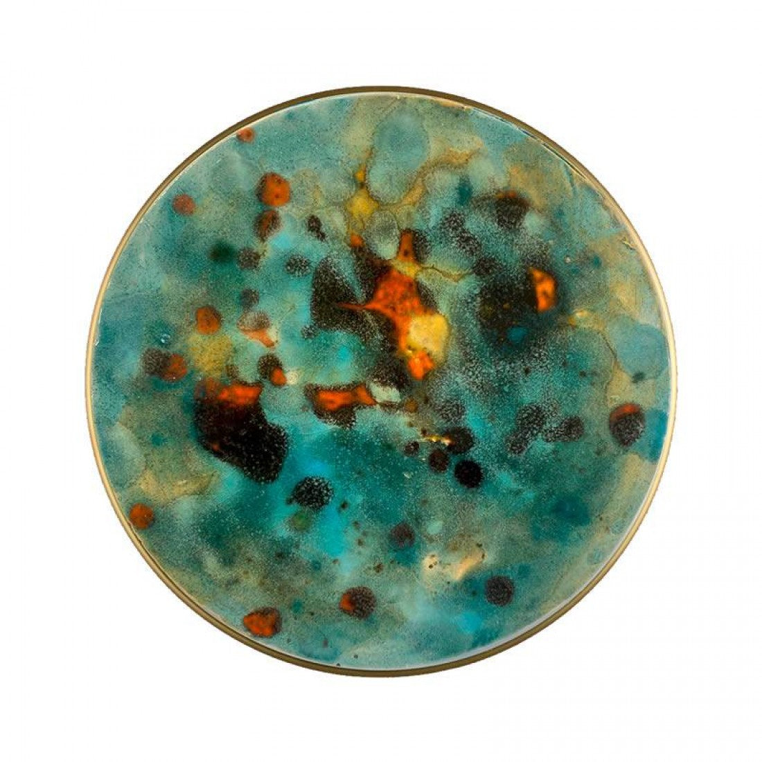 Chamaleon Mavi Seramik Aplik