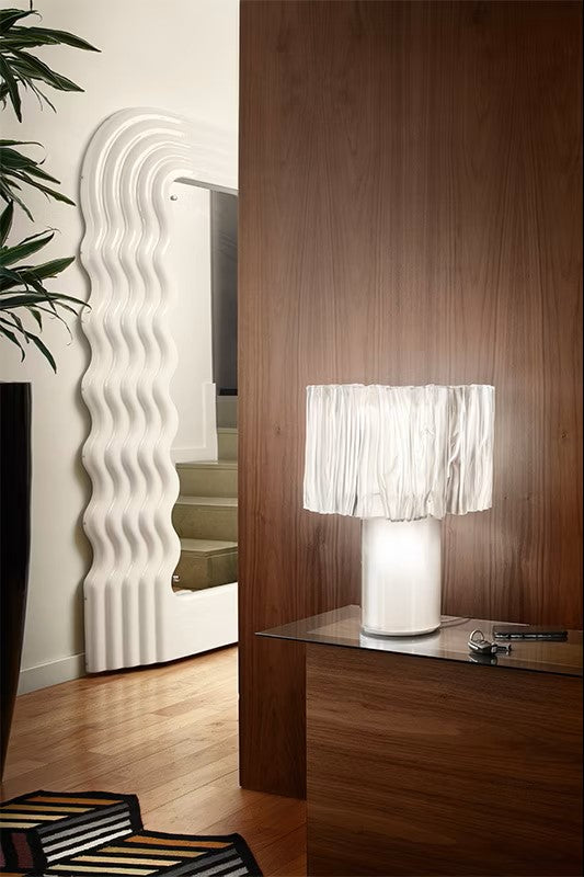 Accerdeon Abajur 1l Prizma-Beyaz Ø37x48 Cm E27 2x12w