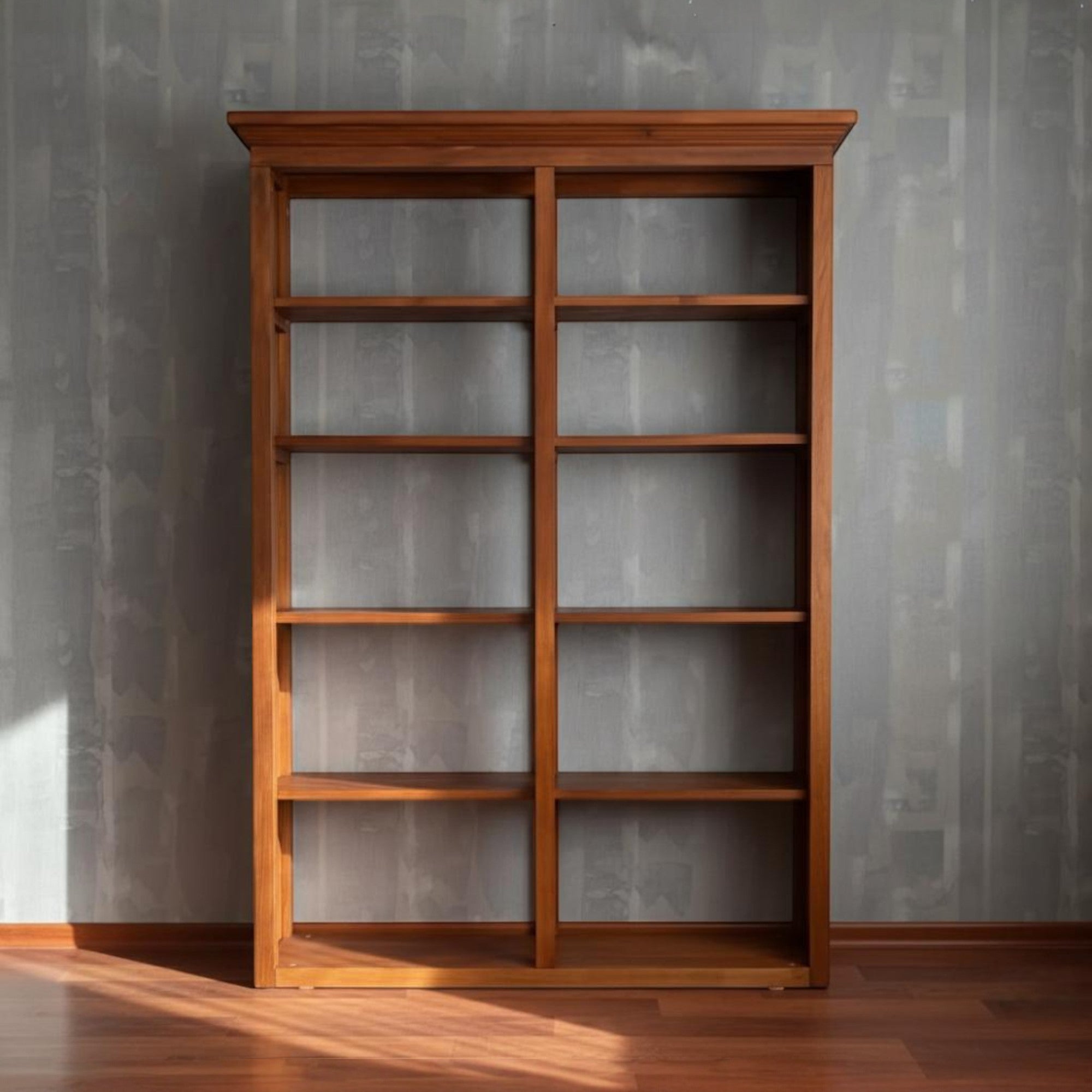 Merve Solid Wood Bookcase