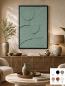 Bohemian Yeşil Tablo 85x125 Cm