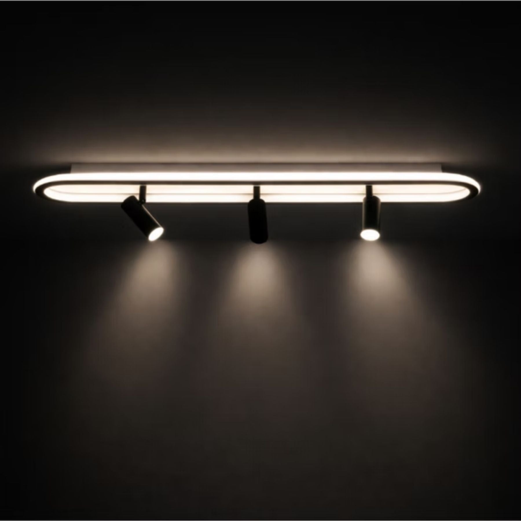 Led Avize Plafonyer Oval Spotlu  80 X 16 Cm