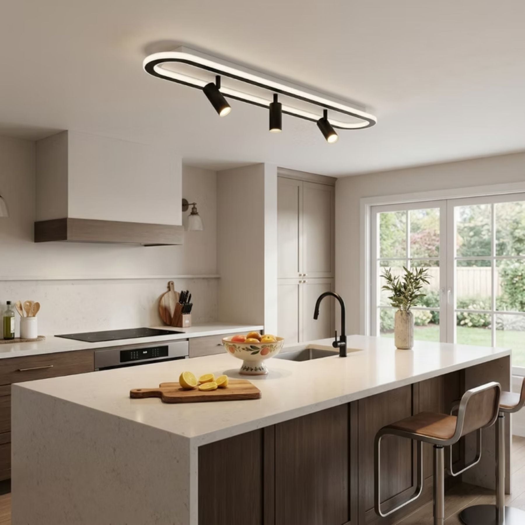 Led Avize Plafonyer Oval Spotlu  80 X 16 Cm