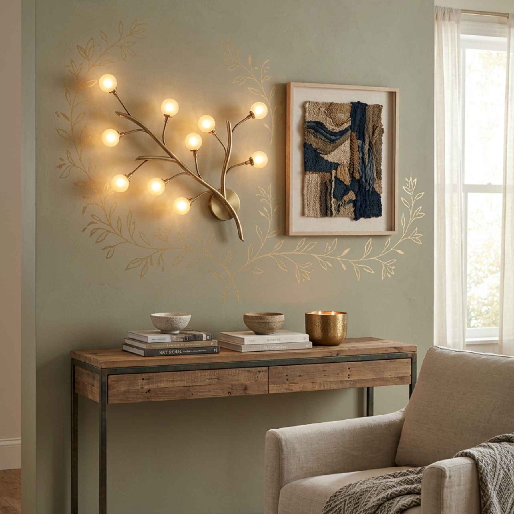 Alceo Modern Duvar Aplik 70 x 50 Cm