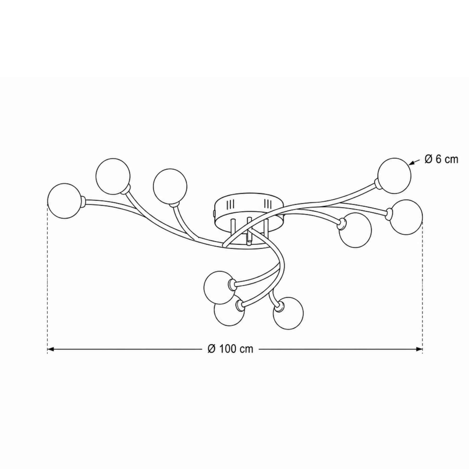 Alceo Modern Plafonyer 100 Cm