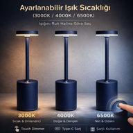 Ikigai Şarjlı Masa Lambası-Masa Lambası-Voxlamp-Bordo-NowShopFun