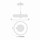 Troppo Led Sarkıt Avize 40 Cm