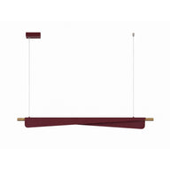 Led Avize Floke Sarkıt 120 Cm-Avize-Voxlamp-Bordo-Gold-3000 Kelvin-NowShopFun