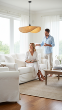 Nordic Premium Rattan Sarkıt Avize