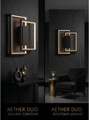 Aether Duo Katmanlı Metal Led Duvar Apliği