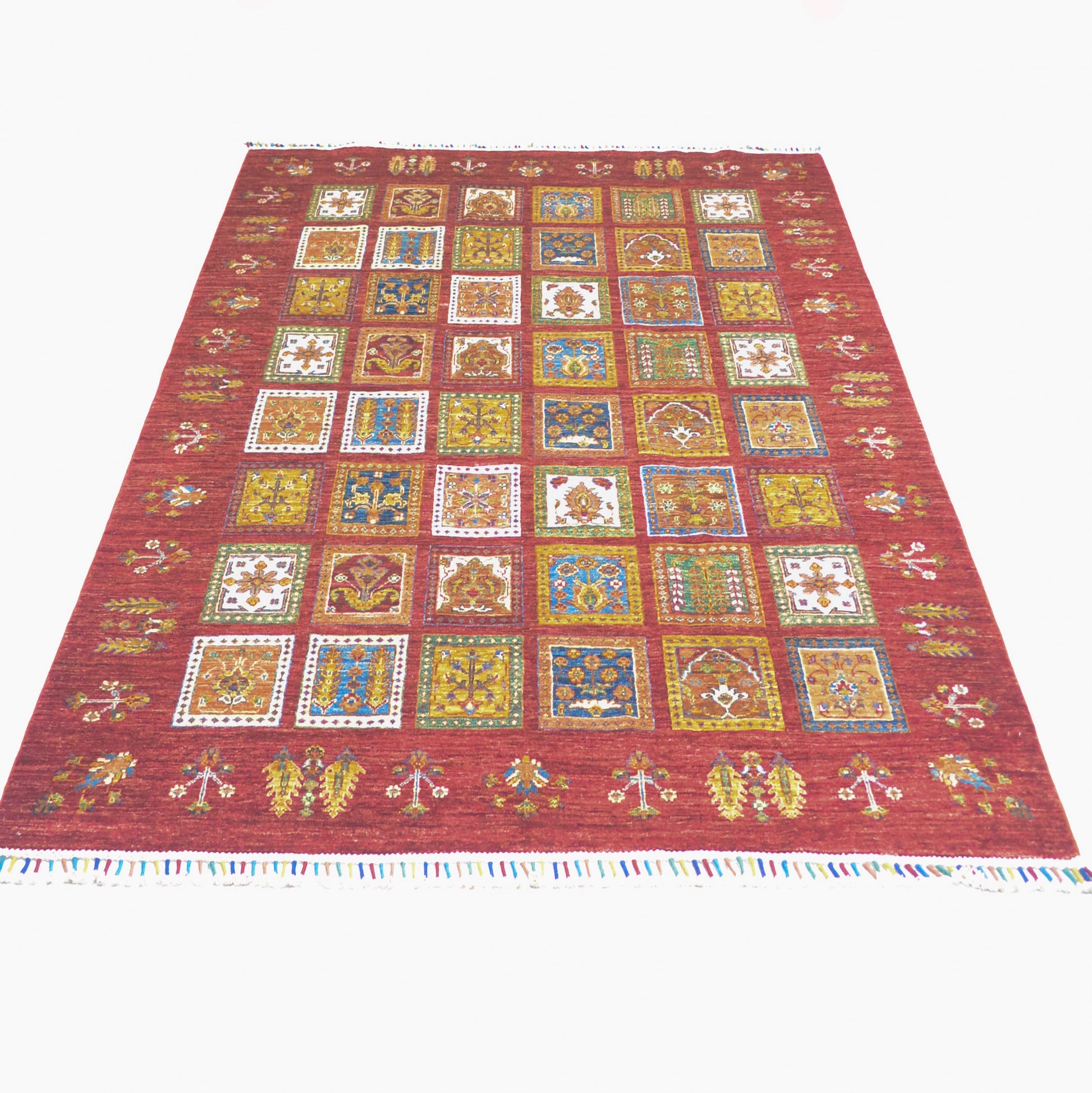 Afgan Binbirgece El Dokuma Halısı 174x231 cm