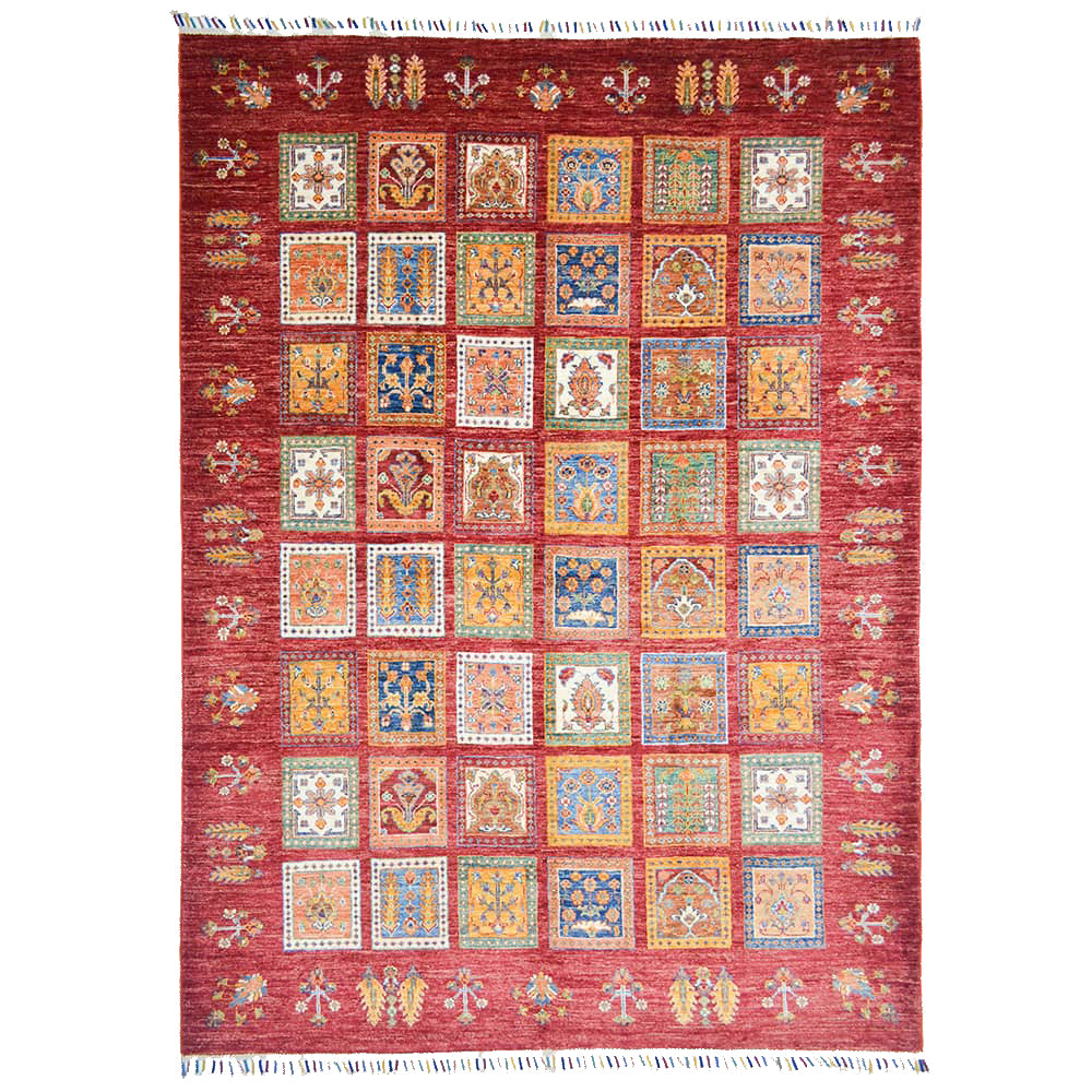 Afgan Binbirgece El Dokuma Halısı 174x231 cm