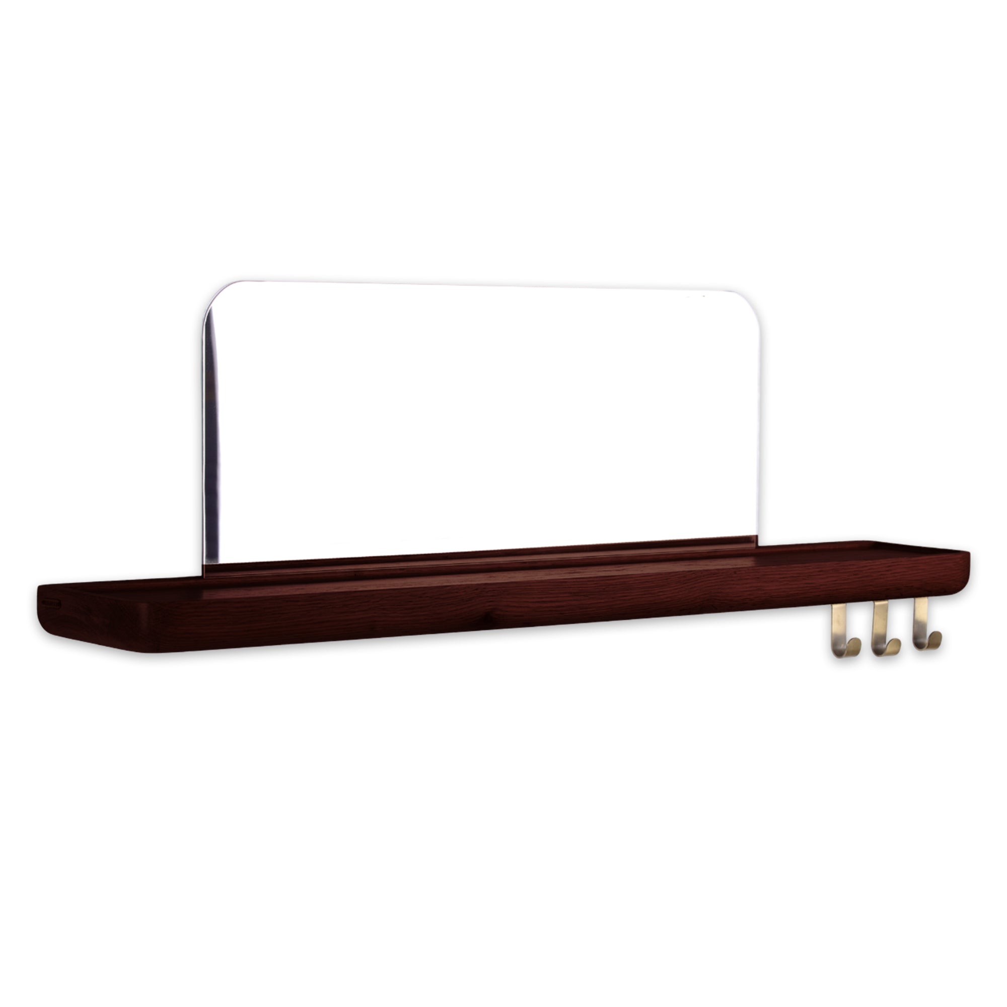 Mirrored Wooden Floating Shelf