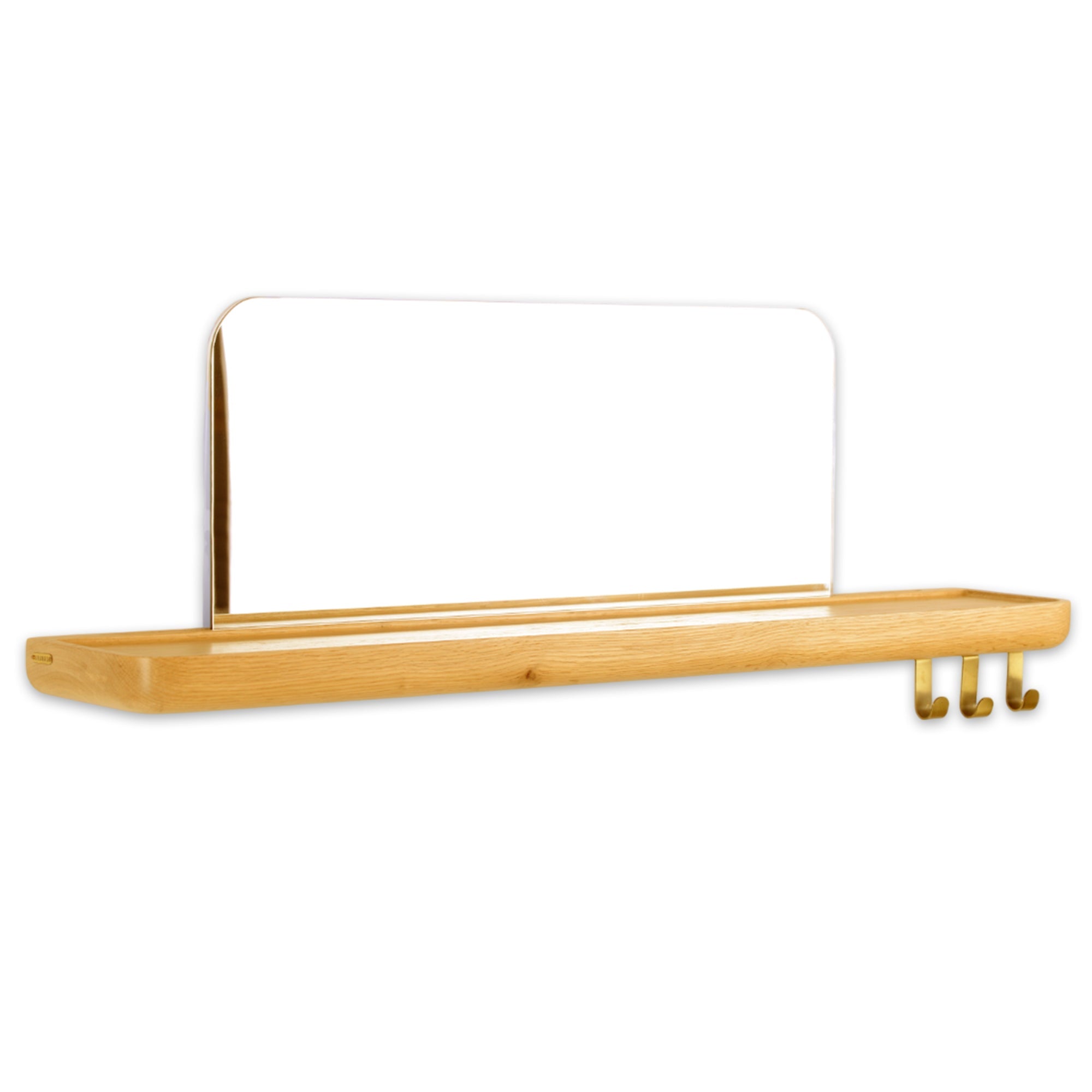 Mirrored Wooden Floating Shelf