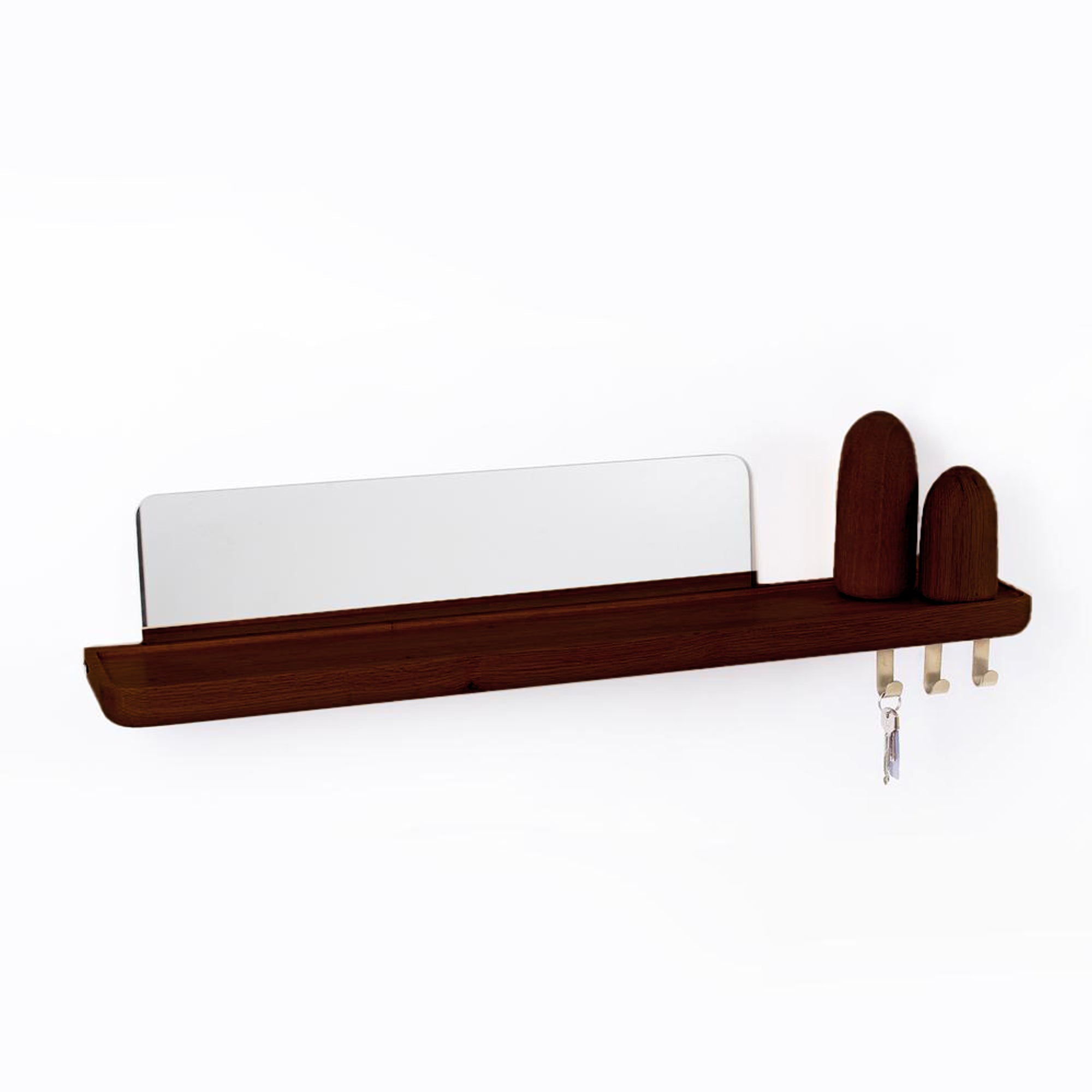 Mirrored Wooden Floating Shelf