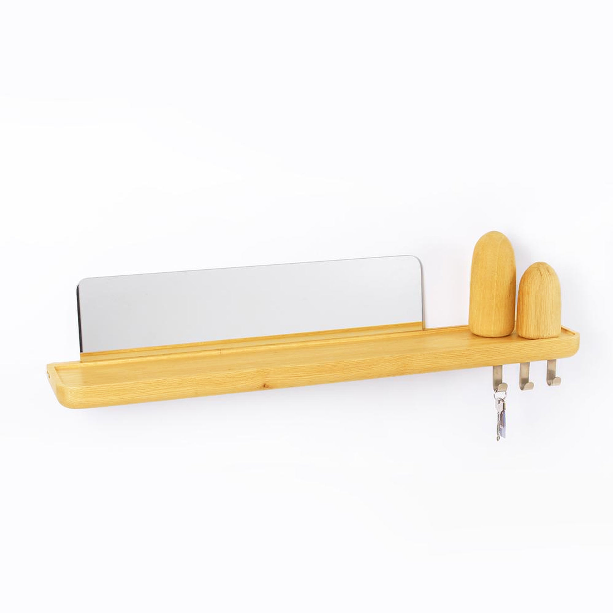 Mirrored Wooden Floating Shelf