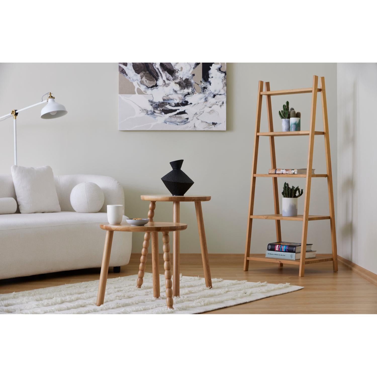 Ahşap Merdiven Kitaplık