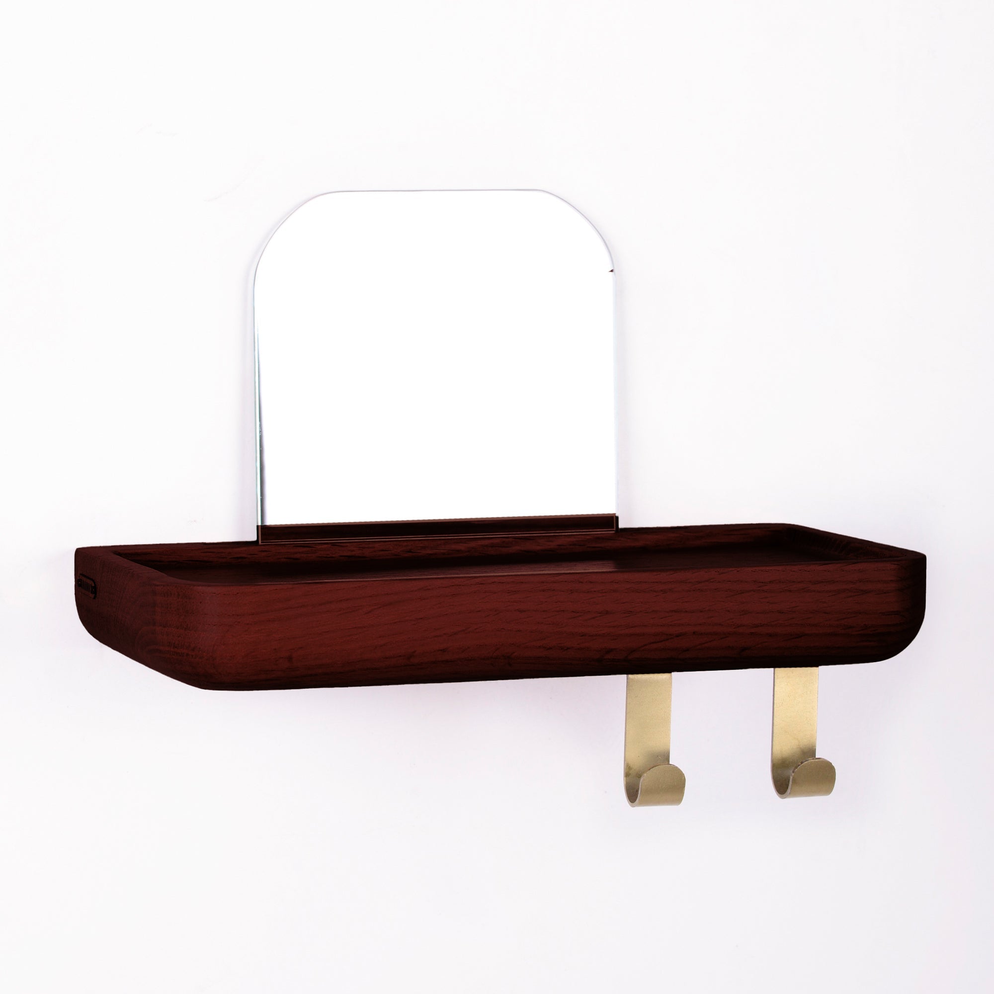 Mirrored Wooden Floating Shelf