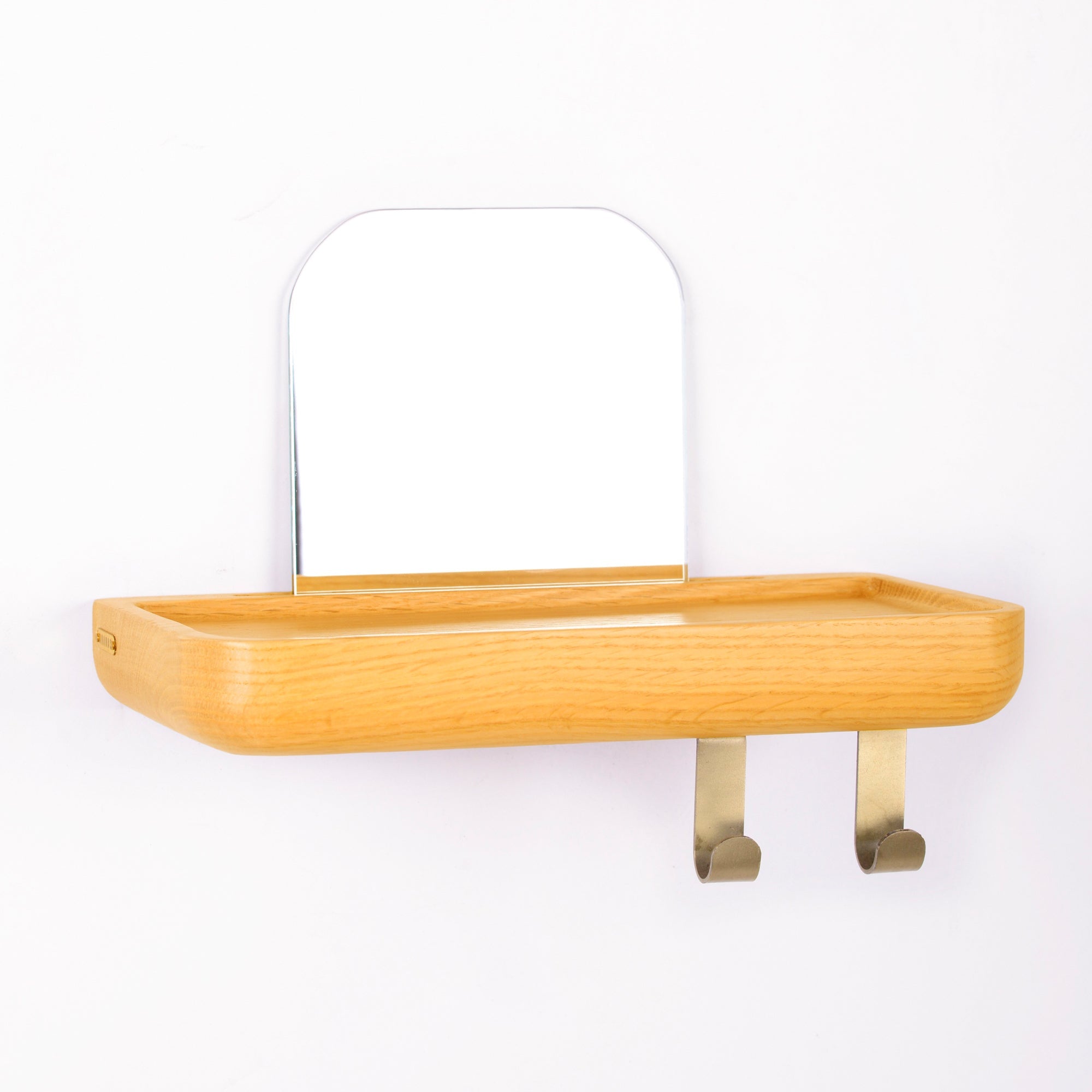 Mirrored Wooden Floating Shelf