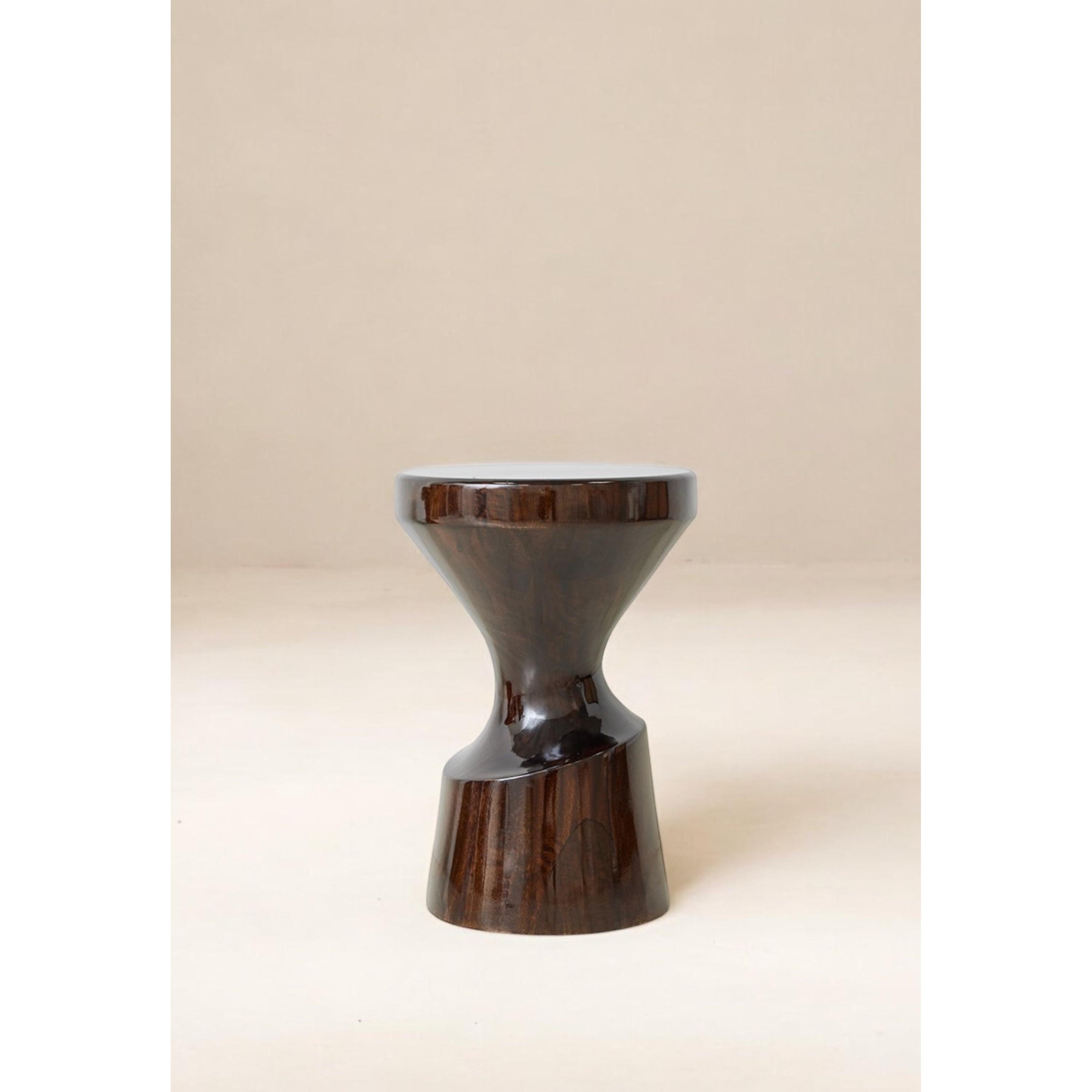 Ahşap Tabure Burgundy