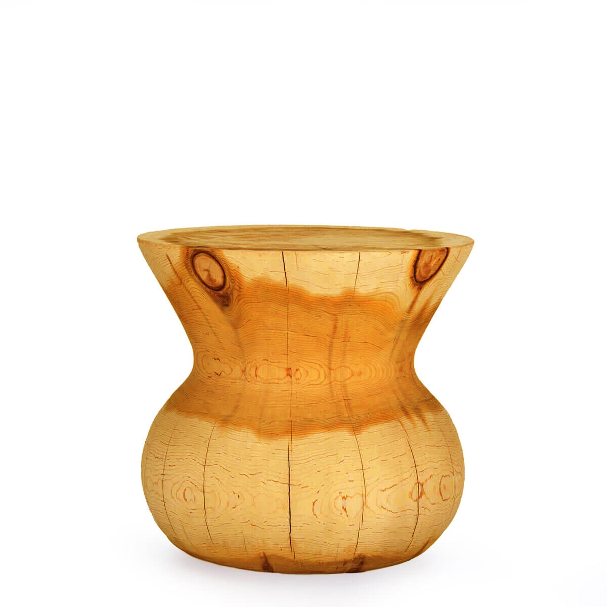 Orıent Sehpa / Tabure Masif Sedir Yuvarlak Bej