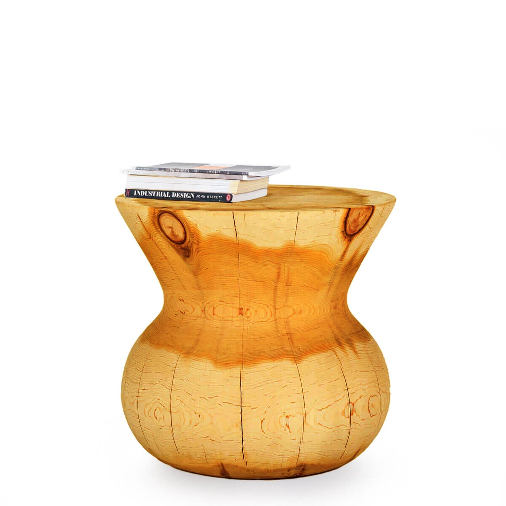 Orıent Sehpa / Tabure Masif Sedir Yuvarlak Bej