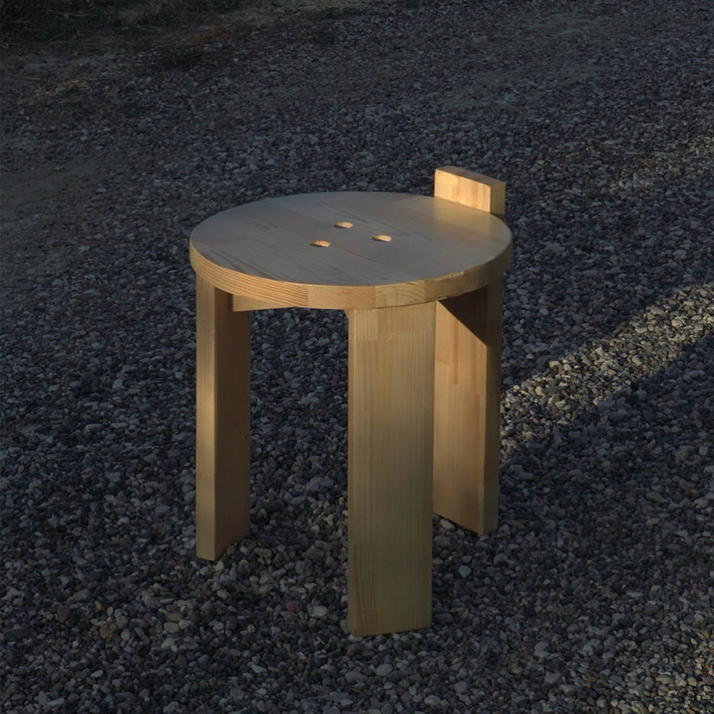 Ahşap Tabure Yek No. 3 Minimalist Tasarım