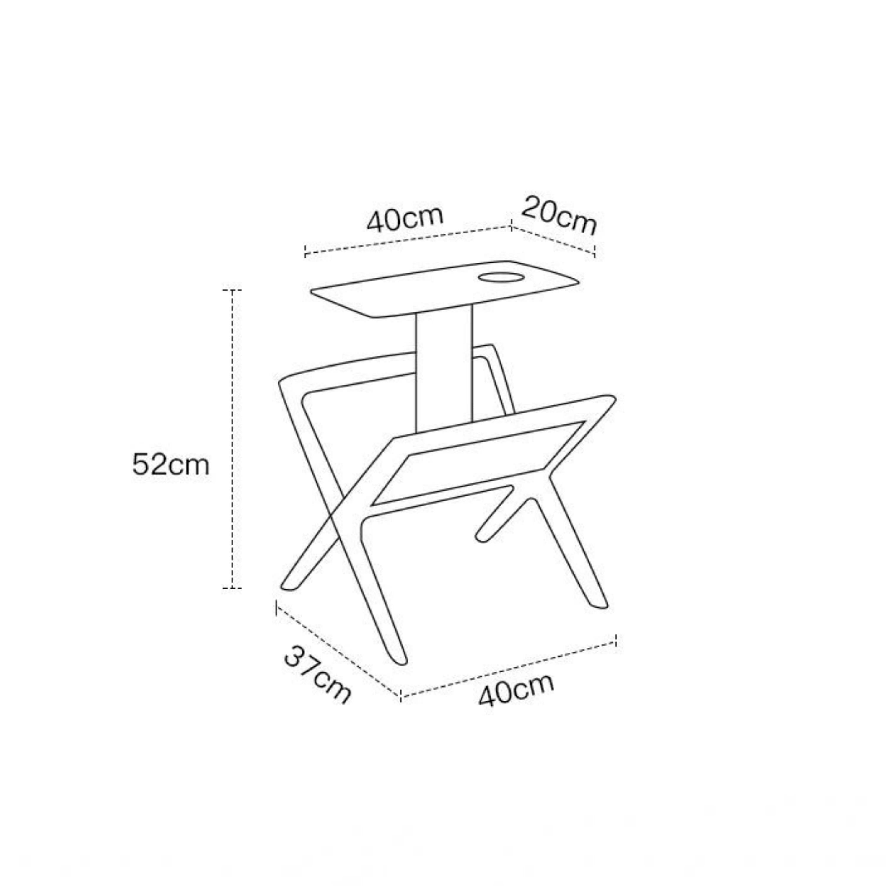Ahu Handmade Hazeranlı Solid Wood Coffee Table