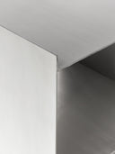 Aiden Modern Minimalist Fırçalanmış Çelik Metal Komodin