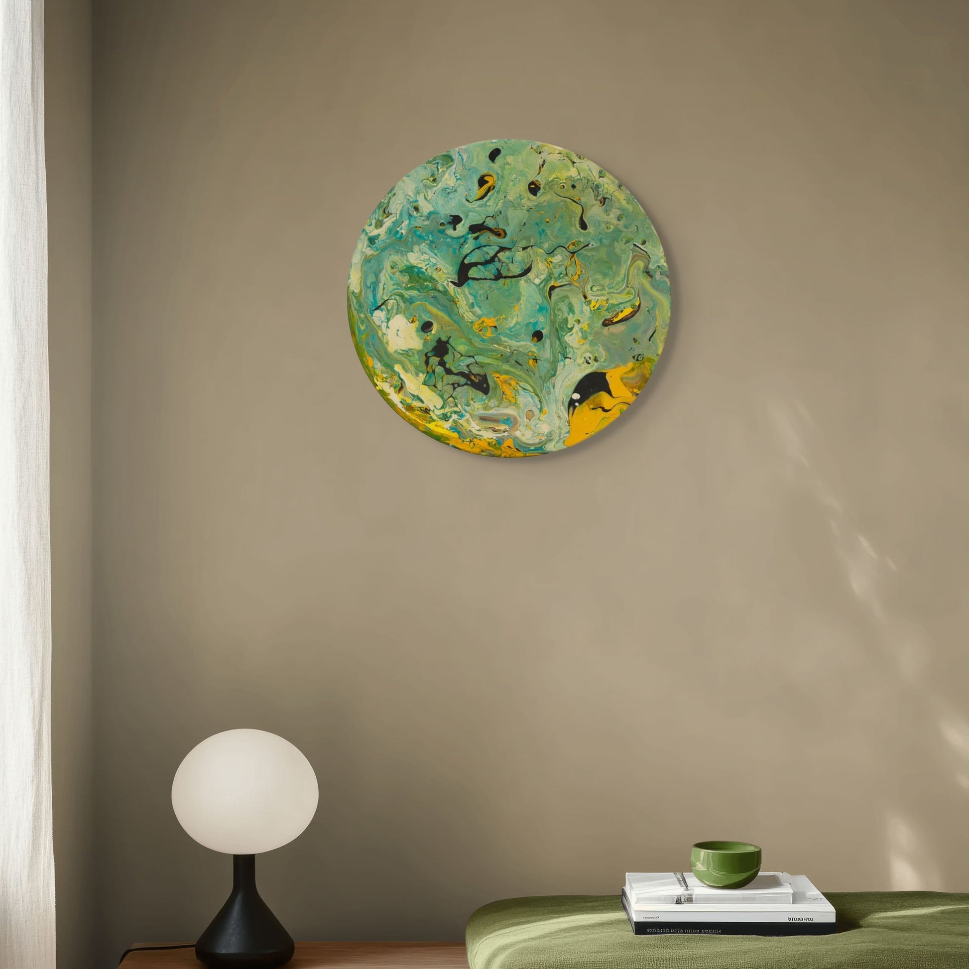 Akış- Orijinal El Yapımı Yuvarlak Tablo