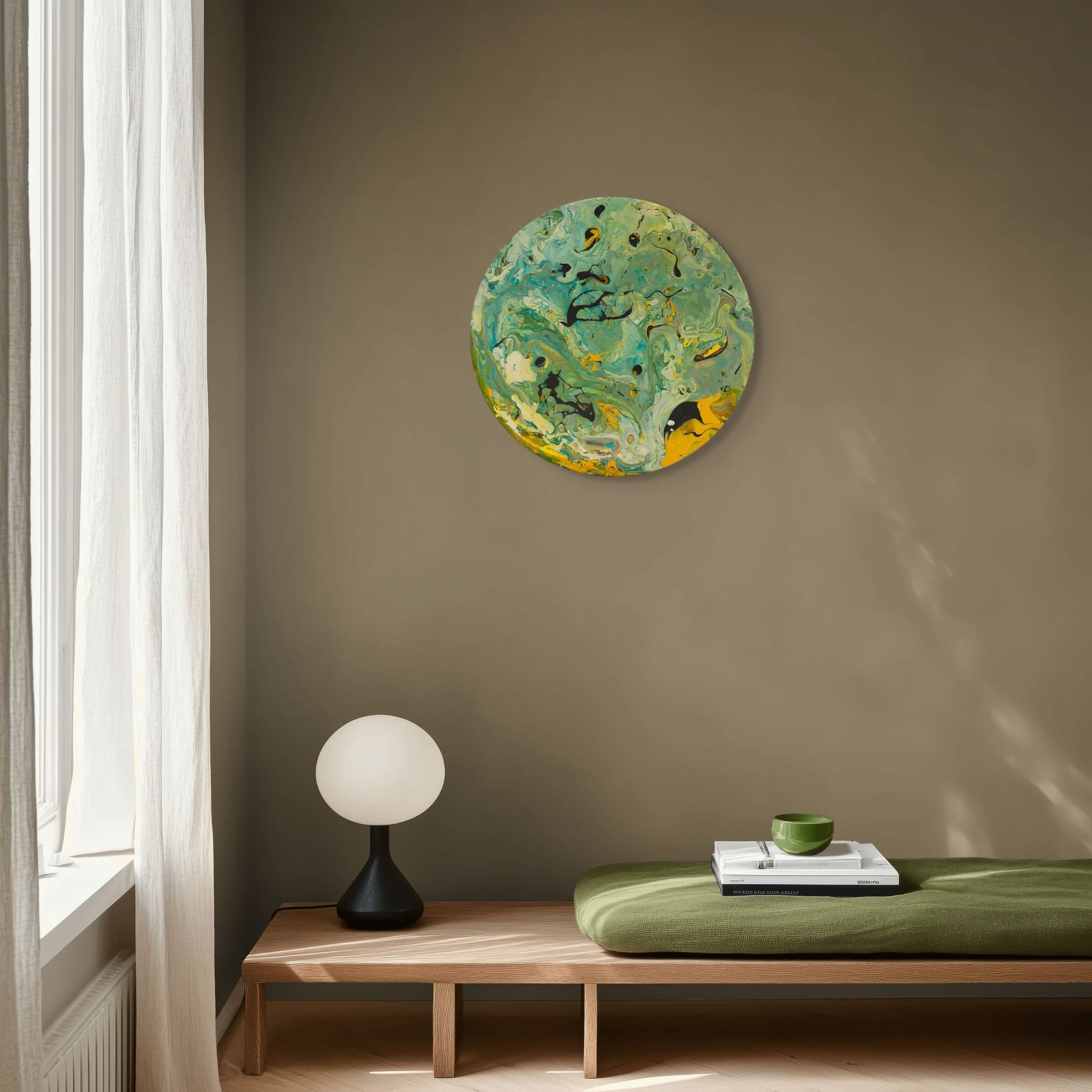 Akış- Orijinal El Yapımı Yuvarlak Tablo