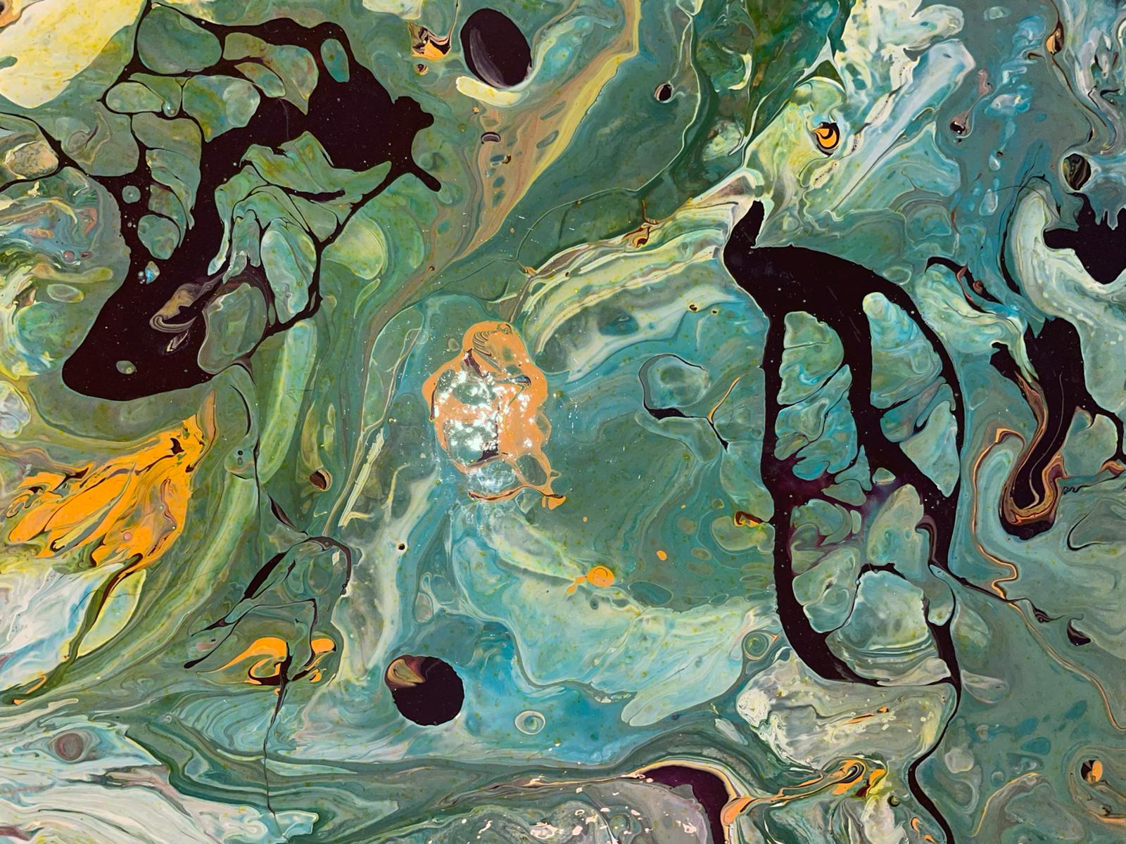 Akış- Orijinal El Yapımı Yuvarlak Tablo