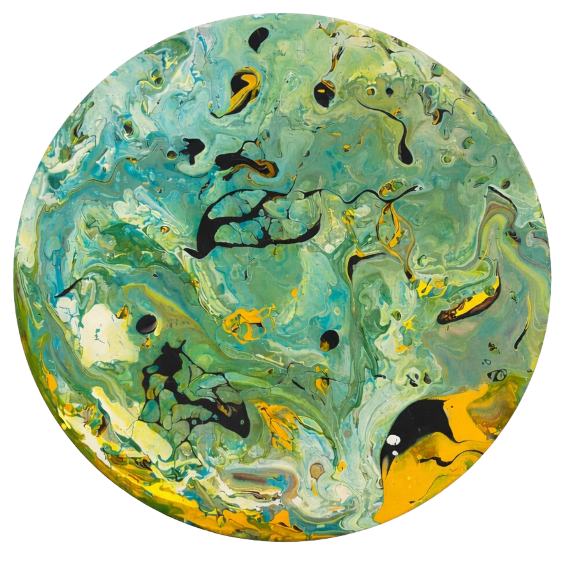 Akış- Orijinal El Yapımı Yuvarlak Tablo